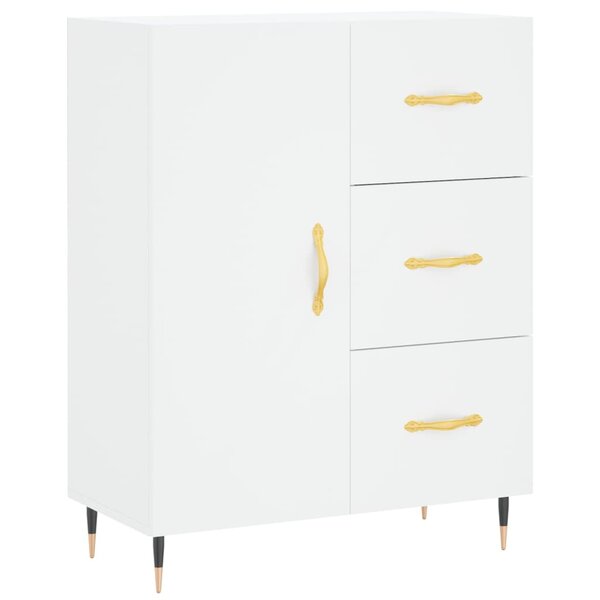 vidaXL Buffet blanc 69 5x34x90 cm bois d'ingénierie