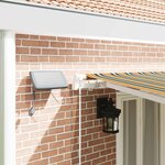 vidaXL Auvent Rétractable Vert et jaune 600 × 350 cm Tissu et acier