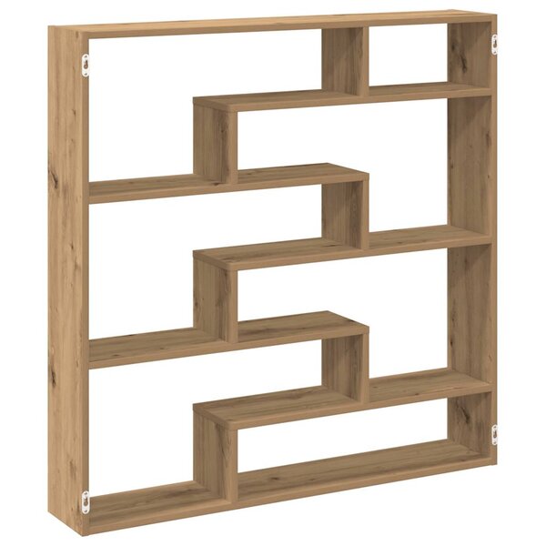 vidaXL Étagère cube murale 7 compartiments chêne artisanal