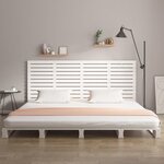 vidaXL Tête de lit murale Blanc 166x3x91 5 cm Bois massif de pin
