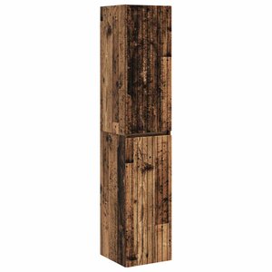 vidaXL Cabinet de Salle de Bain Mural Bois ancien 33 x 34 5 x 160 cm
