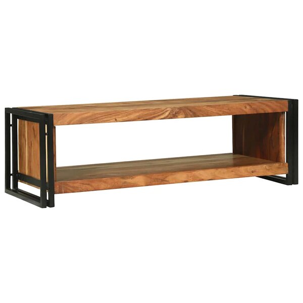 vidaXL Table basse 120x50x38 cm en bois massif d'acacia