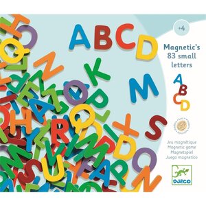 Djeco DJ03101 - Magnétiques bois - 83 small letters