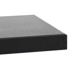 vidaXL Socle de parasol Granite 20 kg Carré Noir