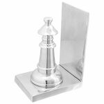vidaXL Serre-livres 2 Pièces Argent 11 x 12 x 19.5 cm Aluminium