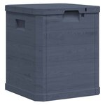 vidaXL Boîte de rangement de jardin 90 L Anthracite