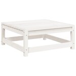 vidaXL Salon de jardin 6 Pièces blanc bois de pin massif