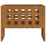 vidaXL Braise Marron 50 x 30 x 40 cm Acier résistant aux intempéries