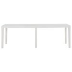 vidaXL Table de jardin 220x90x72 cm PP Blanc