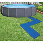 Intex Bâches de sol de piscine 8 Pièces 50 x 50 cm Bleu