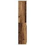 vidaXL Buffet haut vieux bois 70x35x180 cm bois d'ingénierie