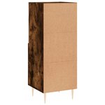 vidaXL Buffet Chêne fumé 34 5x34x90 cm Bois d'ingénierie