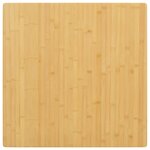 vidaXL Dessus de table 80x80x2 5 cm bambou