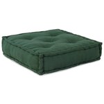 vidaXL Pouf modulaire vert 70x70x54 tissu