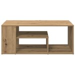 vidaXL Table d'appoint chêne artisanal 100x50x40 cm bois d'ingénierie