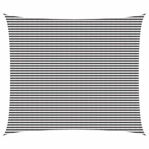 vidaXL Voile d'ombre Anthracite et blanc 6 x 8 m HDPE