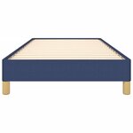 vidaXL Cadre de lit sans matelas bleu 80x200 cm tissu
