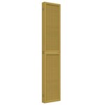 vidaXL Cloison de séparation 6 panneaux marron bois paulownia massif