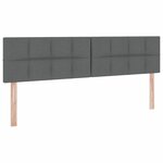 vidaXL Lit avec rangement et matelas Gris foncé 180 x 200 cm