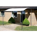 Vidaxl belvédère tissu blanc crème