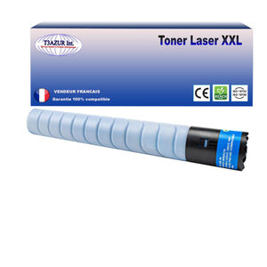 Toner compatible avec  ricoh aficio mpc305  mpc305sp  mpc305spf remplace ricoh 842082/841595/mpc305e - cyan - 4 000 pages - t3azur