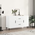 vidaXL Buffet blanc 100x36x60 cm bois d'ingénierie