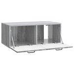 vidaXL Meuble TV mural Sonoma gris 78 5 x 41 x 30 cm Bois d'ingénierie