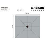Madison Parasol de jardin Moraira 230x230 cm vert