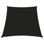 vidaXL Voile de parasol Tissu Oxford trapèze 2/4x3 m Noir