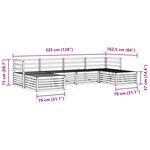 vidaXL Ensemble de canapés d'extérieur 6 pc Naturel