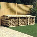 vidaXL Pergolas avec toits 6 Pièces 100x90x100 cm Bois de pin imprégné