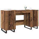 vidaXL Bureau Bois ancien 140 x 50 x 75 cm Bois d'ingénierie