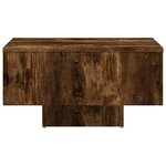 vidaXL Table basse Chêne fumé 60x60x31 5 cm Bois d'ingénierie