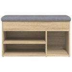 vidaXL Banc à chaussures chêne sonoma 82x32x45 5 cm bois d'ingénierie