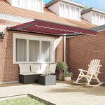 vidaXL Cadre d'auvent Bordeaux 350 x 250 cm