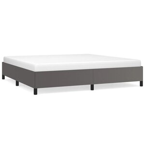 vidaXL Cadre de lit sans matelas gris 200x200 cm similicuir