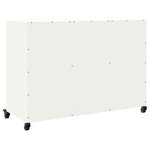 vidaXL Buffet blanc 100 5x39x72 cm acier