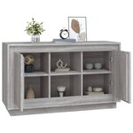 vidaXL Buffet sonoma gris 102x35x60 cm bois d'ingénierie