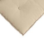 vidaXL Coussin de Dos Crème 160 x 50 cm Tissu en microfibre