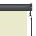 vidaXL Store roulant d'extérieur 160x250 cm Crème