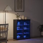 vidaXL Buffet Chêne noir 41 x 37 x 100 cm Bois d'ingénierie