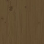 vidaXL Cadre de lit sans matelas marron miel bois massif