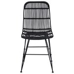 vidaXL Chaise de salle à manger 2 Pièces Noir 41 x 55 x 85 cm