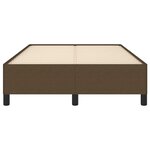 vidaXL Cadre de lit sans matelas marron foncé 120x200 cm tissu
