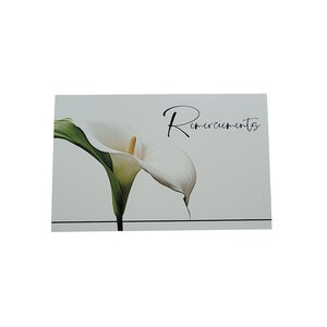 Carte De Voeux - Condoléances - 5 Cartes Remerciements Deuil