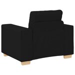 vidaXL Fauteuil Noir 60 cm Tissu