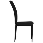 vidaXL Chaises à manger lot de 4 Noir Velours