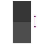 vidaXL Store enrouleur occultant 104 4 x 230 cm  largeur du tissu 100 cm  noir