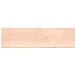 vidaXL Étagère murale 220x60x(2-4) cm bois de chêne massif non traité