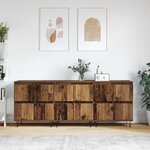 vidaXL Buffets 3 Pièces Bois ancien